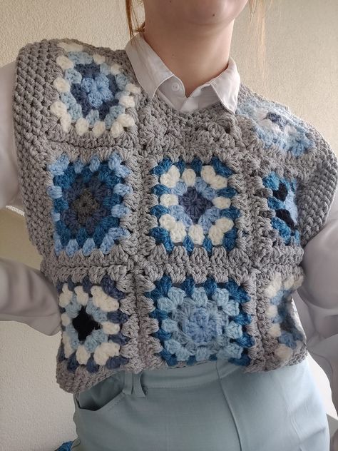 Crochet sweater vest