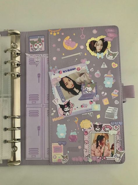 minji binder Kpop Binder Deco, Macaron Binder, Binder Inspiration, Binder Kpop, Binder Decoration, Binder Deco, Photocard Deco, Kpop Binder, Photocard Binder