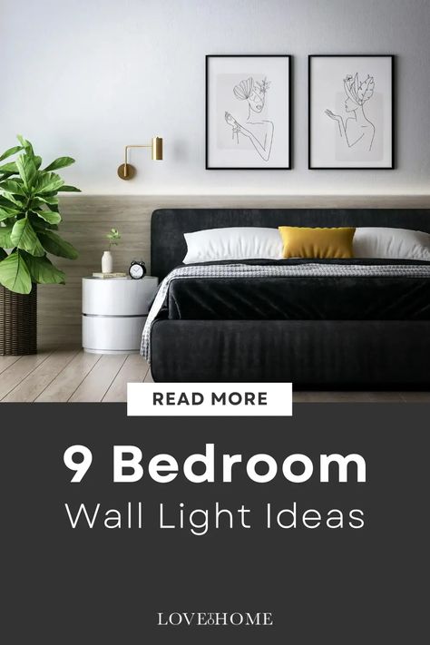 Whether you’re renovating your home, redecorating a guest bedroom or looking for fast and effective ways to spruce up your most-used space, these nine bedroom wall light ideas will give you all the inspiration you need. Bedroom Wall Lights Behind Bed, Bed Lighting Wall, Wall Mount Lamps Bedroom, Bedside Wall Reading Light, Wall Reading Lights Bedroom, Wall Lights Next To Bed, Bedroom With Wall Lights, Bedroom Wall Mounted Lights, Bedroom Reading Lights Wall Mounted"