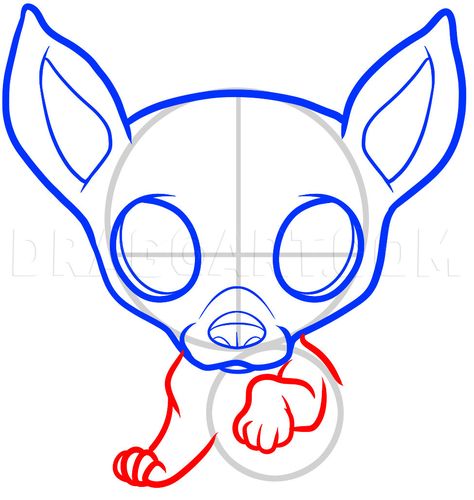 How To Draw A Chihuahua Puppy, Chihuahua Puppy, Step by Step, Drawing Guide, by Dawn | dragoart.com Cartoon Chihuahua, Chihuahua Cartoon, Chihuahua Drawing, Puppy Chihuahua, Chihuahua Art, Puppy Drawing, Chihuahua Puppy, Chihuahua Love, Happy Puppy