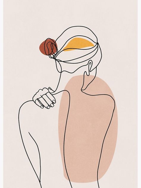 Feminine Poster, Art Abstrait Ligne, Body Line Art, Figure Illustration, Figurative Kunst, Abstract Face Art, Illustration Art Girl, Art Minimaliste, Illustration Wall Art