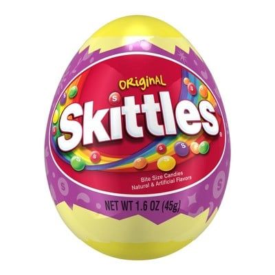 Skittles Filled Easter Egg Skittles Candy, Easter Baskets To Make, Easter Egg Candy, Easter Eggs Kids, Candy Easter Basket, Candy Egg, Chocolate Easter Bunny, Dessert Candles, Chewy Candy