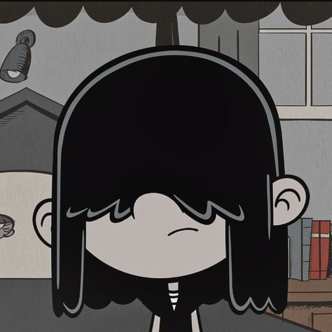 Lucy Loud Icon, Lucy Loud, The Loud House, Dark Icon, Aesthetic Pfp, Loud House, Cartoon Girl, Black