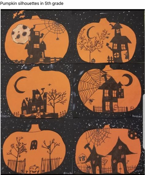 Children’s Halloween Art, Haunted House Art Lesson, Halloween Dress Drawing, Halloween Themed Art Projects For Kids, Halloween Art Project For Kindergarten, One Day Halloween Art Lesson, Halloween Art For First Grade, Halloween Craft 5th Grade, 1 Day Art Projects For Elementary