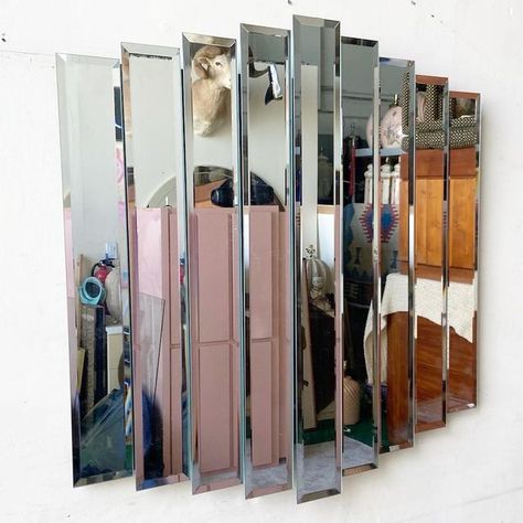 80s Mirror, 80’s Decor, 80s Furniture, Vintage Florida, Vintage Mirror, Wall Mirrors, Hollywood Regency, Postmodernism, Midcentury Modern