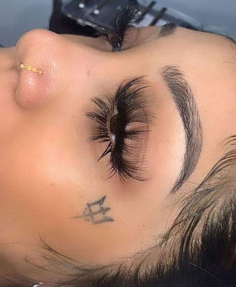 Under Eye Tattoo, Eyeshadow Nails, Love Eyes, Best Lash Extensions, Lash Extentions, Maquillage On Fleek, Face Beat Makeup, Eyelash Extensions Styles, Lash Extensions Styles