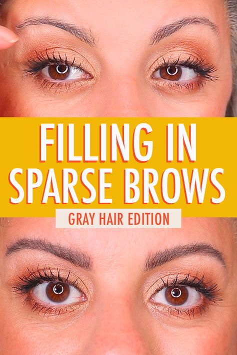 I’ve tried many different products and colors for my brow tools over the years to finally find what works for eyebrows for gray hair. I hope these tips in this video help you with your brow game! #eyebrows #grayhair #silverhair Grey Eyebrows How To Cover, Eyebrows For Gray Hair, Grey Hair Eyebrow Color, Grey Hair Eyebrows, Grey Eyebrows, Eye Make Up Videos, Grey Hair Don't Care, Sparse Eyebrows, Sparse Brows