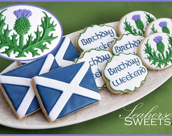 Scotland Party, Scottish Traditions, Scottish Party, Outlander Party, Clan Stewart, Vanilla Bean Sugar, Celtic Fonts, Burns Supper, Cookie Recipes Decorating