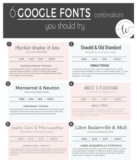 6 GOOGLE FONTS COMBINATIONS YOU SHOULD TRY Html Fonts, 3 Font Combinations, Google Font Pairings, Font Guide, Font Pairings, Handwritten Text, Website Fonts, Business Fonts, Font Combo