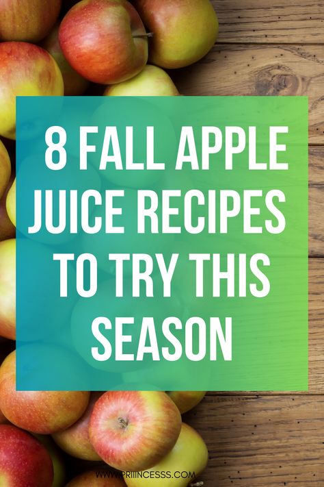 Fall Apple Juice Recipes Recipes With Apple Juice, Apple Juice Recipes, Fall Juices, Apple Juice Recipe, Sugar Cleanse, 7 Day Cleanse, 3 Day Cleanse, Kale Juice, Lemon Juice Uses