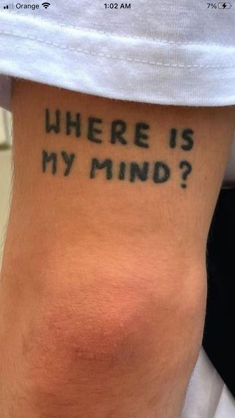 Simple Alternative Tattoos, Where Is My Mind Tattoo, Free Your Mind Tattoo, Born Sick Tattoo, Deep Tattoos, Mindfulness Tattoo, 31 Tattoo, Aesthetic Tattoo Ideas, 20 Aesthetic