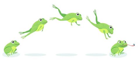 Toad Jumping, Frog Leaping, Jump Animation, Insect Illustration, Framed Insect, Butterfly On Flower, Animation Process, Vector Animation, Comic Face