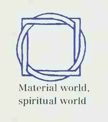 MATERIAL WORLD/SPIRITUAL WORLD Spiritual World, Stick N Poke, Illustration Simple, Material World, 로고 디자인, Sacred Geometry, The Words, Tattoos And Piercings, I Tattoo