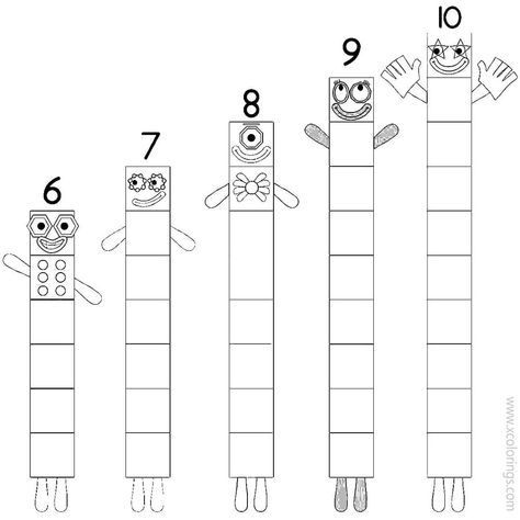 Number Blocks Coloring Pages, Numberblocks Coloring Pages, Feelings Preschool, Balloon Science Experiments, Toy Story Coloring Pages, Harry Potter Coloring Pages, Number Blocks, 20 Number, Easter Egg Coloring Pages