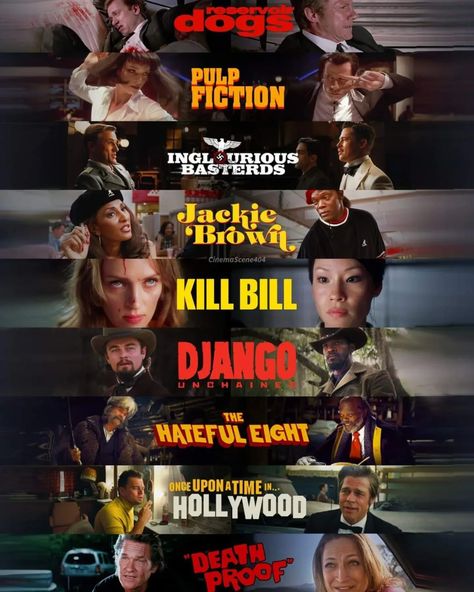 Quentin Tarantino Fan Club | Quentin Tarantino's 9 | Instagram 17th Birthday Party Ideas, Oscar Movies, Quentin Tarantino Films, The Hateful Eight, Quentin Tarantino Movies, Tarantino Films, Gangster Movies, Iconic Movie Posters, Haunted Hotel