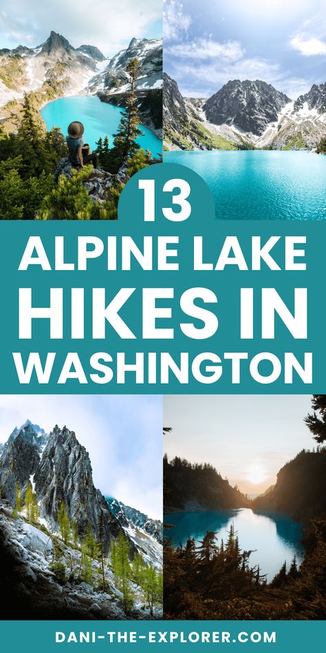 Explore the top alpine lake hikes in Washington! Our guide features must-visit trails like the stunning Colchuck Lake and the scenic Snow Lake, perfect for outdoor enthusiasts seeking gorgeous lakes and spectacular mountain views. — washington hiking trip | washington hiking outfit | washington hiking itinerary | best hikes in washington | washington hike aesthetic | washington hiking trails | Washington hiking road trip | hiking near seattle washington Hiking Itinerary, Hike Aesthetic, Colchuck Lake, Washington Hiking, Washington Lakes, Washington Trip, Washington Mountains, Snow Lake, Washington State Travel