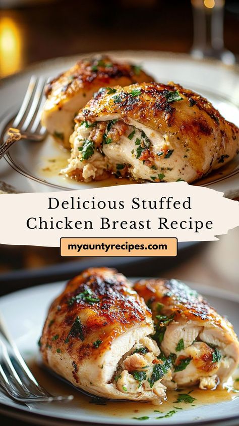 Savor the flavors of fall with this stuffed chicken breast recipe. Each tender chicken fillet is packed with a cheesy, herb-infused filling, delivering rich, comforting flavors in every bite. A perfect choice for cozy evenings, this dish is easy to prepare yet sophisticated enough to impress. Add it to your collection of fall dinner ideas for a warm, satisfying meal. Cozy Meals Comfort Foods, Chicken Breast Recipes Stuffed, Sophisticated Recipes, Stuffed Chicken Breast Recipes, Stuffed Chicken Recipes, Chicken Fillet Recipes, Fall Dinner Ideas, Impressive Dinner, Cheese Stuffed Chicken Breast