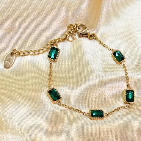 Green Gem Bracelet, Emerald Bracelet Gold, Green Emerald Bracelet, Green Stone Bracelet, Green Gem, Black Onyx Bracelet, Emerald Bracelet, Gems Bracelet, Onyx Bracelet