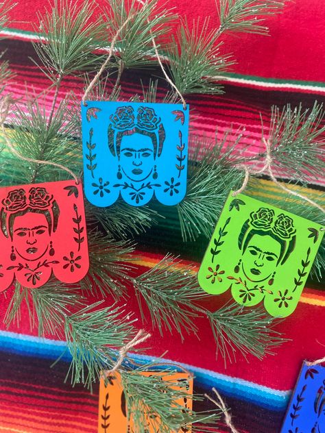 Frida Kahlo Christmas Tree, Wood Ornaments, Christmas Trees, Christmas Decor, Trees, Christmas Decorations, Christmas Tree, United States, Ships