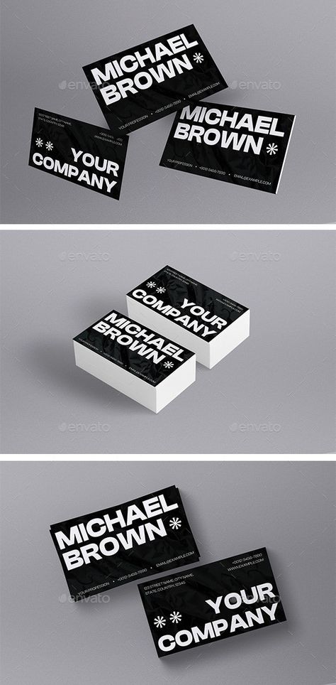 Black Maximalist Business Card - Business Cards Print Templates Ar Logo, Typography Business Cards, Company Business Cards, Black Business Card, Business Information, Cool Business Cards, Card Business, Printing Business Cards, Printing Business