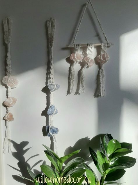 Salt Stone Decor, Minimalist Shopping, Salt Stone, Crystal Suncatchers Diy, Calming Spaces, Blue Calcite, Minimalist Gifts, Crystal Suncatchers, Macrame Patterns Tutorials