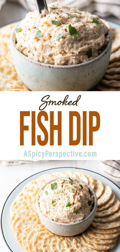 Florida-Style Smoked Fish Dip Recipe – This creamy and flavorful chilled dip is easy to make with a combination of smoked whitefish, tangy cream cheese, pickled peppers, and a kick of hot sauce. White Fish Dip Recipes, Smoked Mullet Dip Recipe, White Fish Dip, Smoked Seafood Dip, Predinner Snacks, Smoked Catfish Dip, Smoked Mackerel Dip, Bbq Dips, Smoked White Fish Dip