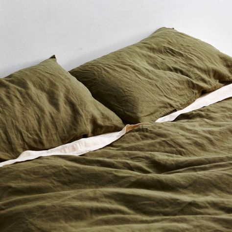 Earth Tones Interior Design, Earth Tones Interior, Peach Bedding, Neutral Bed Linen, Earthy Greens, Black Bed Linen, Linen Bedding Natural, Grey Linen Bedding, Cheap Bedding