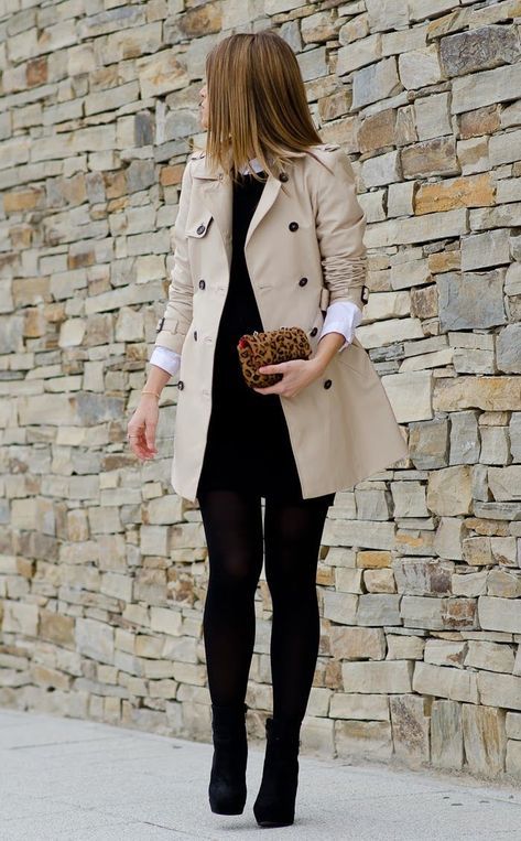 Outfit Informal, Look Legging, Outfit Mujer, Elegante Casual, Black Tights, Business Outfits, Office Outfits, Winter Fashion Outfits, Preppy Outfits