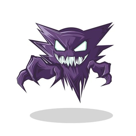 DaY 331. hm I think #haunter Looks really #creepy #pokemon #pokemongo #pokeball #ghost #apollo #hype #illustration #graphicdesign #vector Horror Pokemon, Gengar Tattoo, Creepy Pokemon, Haunter Pokemon, Pixel Tattoo, Pikachu Tattoo, Gengar Pokemon, One Tattoo, Pokemon Sketch