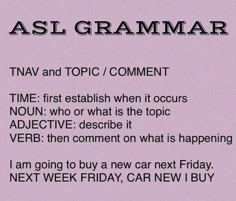 Asl Grammar, Asl Words, Asl Lessons, Asl Sign Language Words, Asl Interpreter, Sign Language Lessons, Sign Language Phrases, Sign Language Interpreter, Sign Language Words