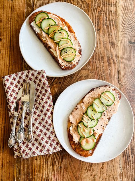 Use Leftover Grilled Salmon For an Easy Delicious Tartine | Most Lovely Things Salmon Mousse, Cooked Salmon, Leftover Salmon, Goat Cheese Tart, Cream Cheese Topping, Spicy Mayo, Baked Salmon Recipes, Sriracha Sauce, Cooking Salmon