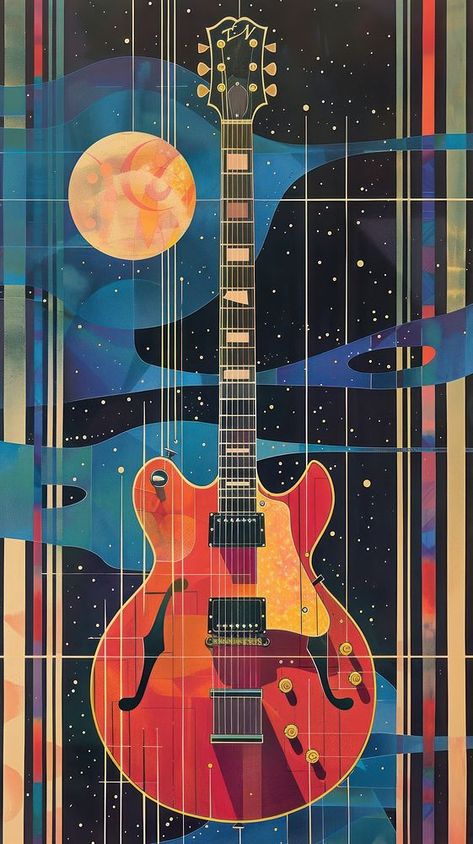 A guitar backgrounds performance creativity. | free image by rawpixel.com / Joseph Ralph Guitar Lockscreen, Guitar Digital Art, Guitar Wallpaper Iphone, Music Digital Art, Guitar Wallpaper, Plane Wallpaper, Boho Music, Iphone Wallpaper Music, Art Guitar