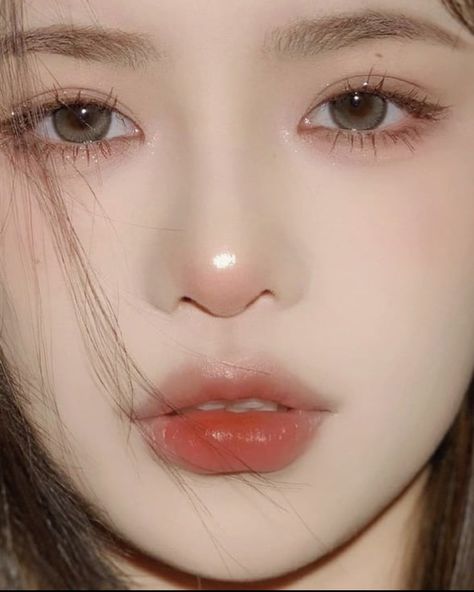 Makeup Asia, Makeup Ulzzang, Asian Makeup Looks, Korean Makeup Look, Chinese Makeup, Orange Makeup, Korea Makeup, Soft Makeup Looks, Korean Eye Makeup