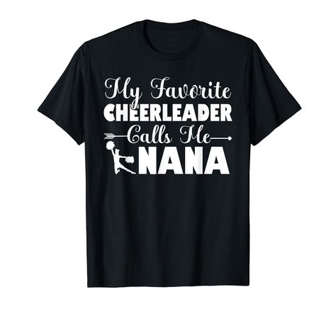 PRICES MAY VARY. This funny Cheer Nana T-Shirts is perfect for funny grandma love to wear shirts with sayings. Wear to all the games and cheerleading competitions to show your support for your grandchild. Excellent gift idea for any cheer grandma. Funny Grandma Shirt, Cheer Nana Shirt, Cheer Team Shirt, Grandparent of Cheerleader Shirt, Funny cheerleading shirt, supportive nana shirt, Mother's Day Shirt, Lightweight, Classic fit, Double-needle sleeve and bottom hem Cheer Grandma Shirt Ideas, Boys Football Party, Cheer Grandma, Cheer Team Shirts, Funny Grandma Shirts, Grandma Love, Cheerleading Competition, Cheerleading Shirts, Cheer Tshirts