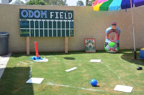 Baseball Birthday Party Games, Baseball Party Games, Baseball Birthday Party Ideas, Dodgers Party, 3rd Birthday Party For Boy, Baseball Theme Birthday, Baseball First Birthday, Baseball Theme Party, Sports Theme Birthday