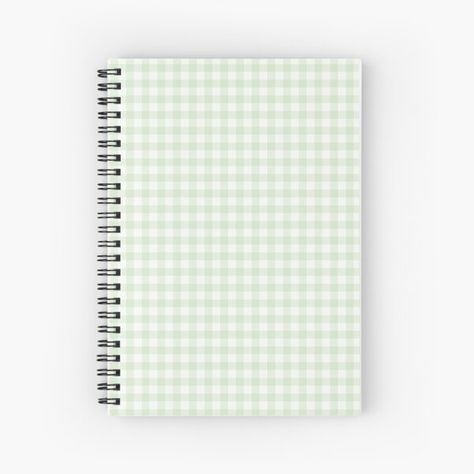 Notebook Shop, Green School, Cool School Supplies, School Supplies List, Pinterest Room Decor, Green Gingham, Stationary School, Gingham Pattern, Cute School Supplies