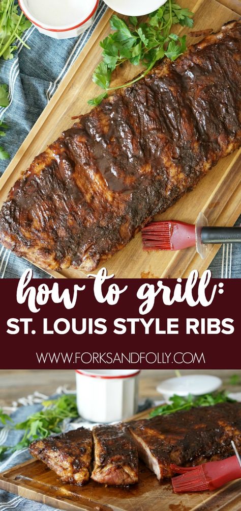 Grilling St Louis Style Ribs, Bbq St Louis Ribs On The Grill, St Louis Pork Spare Ribs Recipe, St Louis Style Ribs Grilled, St Louis Ribs On Grill, Grilled Ribs On Gas Grill, St Louis Ribs In Oven, Pork Ribs On The Grill, St Louis Ribs Recipe