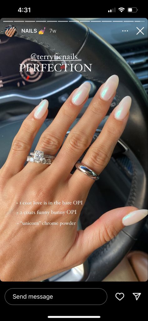 Opi Chrome, Chrome Nails Opi, Gel Chrome Nails, Chrome Nail Polish, Opi Gel Nails, Opi Nail Colors, Makeup Tutorial Eyeliner, Gel Mani, Chrome Powder