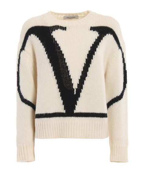 Valentino Clothes Women, Valentino Outfits Women, Valentino Outfit, Valentino Sweater, Valentino Top, Valentino Clothing, Designer Sweater, Buy Sweaters, Detailed Sweater