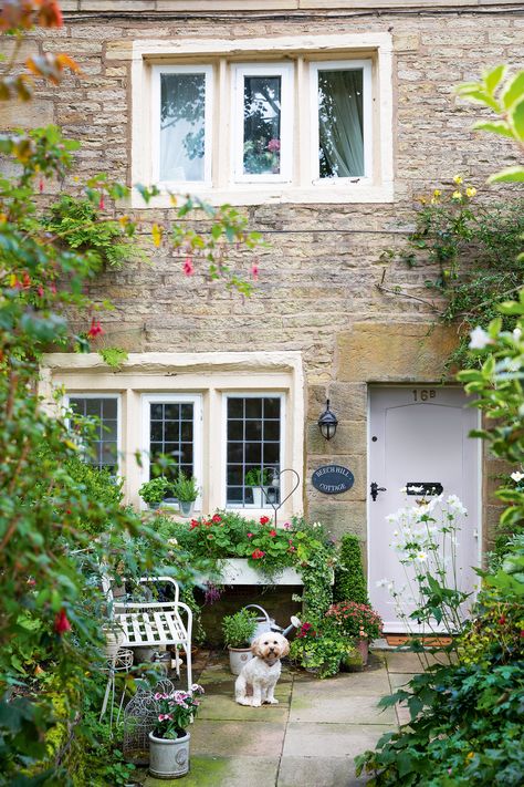 English Country Cottage Exterior, Small English Cottage, Modern Wall Decor Ideas, Small Stone Cottage, English Countryside Home, French Cottage Garden, Country Home Exterior, Urban Interior Design, Coastal Interior Design