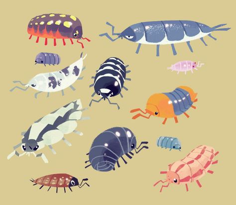 Tweets liked by AlanCortes (@FlanCortes) / Twitter Isopod Drawing, Cute Isopod, Bug Art, Insect Art, Crustaceans, Wow Art, Cute Creatures, Funky Art, Creature Design