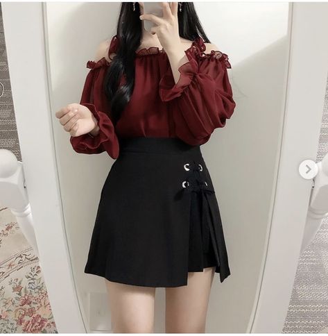 Stocking Outfits, Red Clothes, Rok Mini, Wardrobe Tips, Korean Fashion Dress, Outfits Chic, Casual Day Outfits, Nice Style, Wear To Work