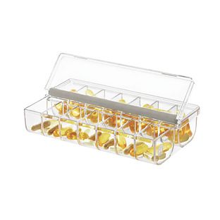 The Home Edit Pill Organizer with Labels Vitamin Storage Ideas, Makeup Vanity In Closet, Vitamin Storage, Hair Tool Organizer, Stackable Bins, Narrow Shelves, Home Edit, Under Sink Storage, The Home Edit