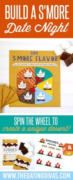 S'more date night idea! Combine unique flavors to build your perfect s'more. Printables designed by www.jabcreativeaustralia.com www.TheDatingDivas.com Smores Bar Recipe, Bar Date, Inexpensive Dates, Smores Bar, Inexpensive Date, Date Night Ideas For Married Couples, Creative Date Night Ideas, Family Connection, Romantic Date Night Ideas