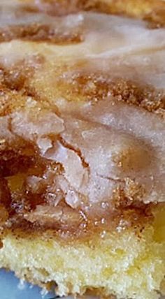 Amish Honey Bun Cake ❊ Honey Bun Cake, Bun Cake, Honey Bun, Honey Buns, Amish Recipes, Dutch Recipes, A Piece Of Cake, Cake Mix Recipes, Piece Of Cake