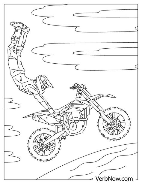 Free Dirt Bikes, Dirt Bike Coloring Pages, Ninja Turtle Coloring Pages, Tractor Coloring Pages, Car Coloring Pages, Pirate Coloring Pages, Train Coloring Pages, Minions Coloring Pages, Moana Coloring Pages