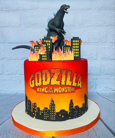 Godzilla Birthday Cake Ideas, Godzilla Cookies, Godzilla Cupcakes, Godzilla Vs Kong Cake, Godzilla Party Ideas, King Kong Vs Godzilla Cake, Godzilla Theme Cake, Godzilla Cake Ideas, Godzilla Birthday Party Cake