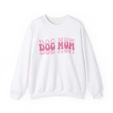 Mom Era, Dog Mama, Cute Sweatshirts, Dog Mom Gifts, Pink Design, Girl Sweatshirts, Crafty Things, Sew-in Labels, Cut And Style