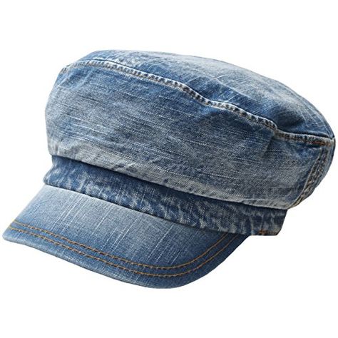 RaOn A71 New Women Washing Denim Vintage Style Army Cap Cadet Military Hat 2000s Hat Trends, 90s Hats Women, 90 Hats, 2000s Hats, 2000s Hat, Y2k Hats, Desired Wardrobe, Denim Hats, 90s Hats