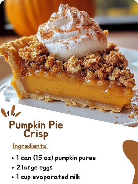 Grammy Recipes, Pumpkin Pie Crumble, Pie Crumble Topping, Pumpkin Pie Crisp, Vegan Butter Substitute, Pumpkin Pie Crust, Pumpkin Fritters, Pumpkin Crisp, Melt Recipe